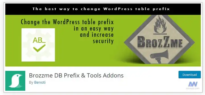 کاور افزونه Brozzme DB Prefix & Tools Addons